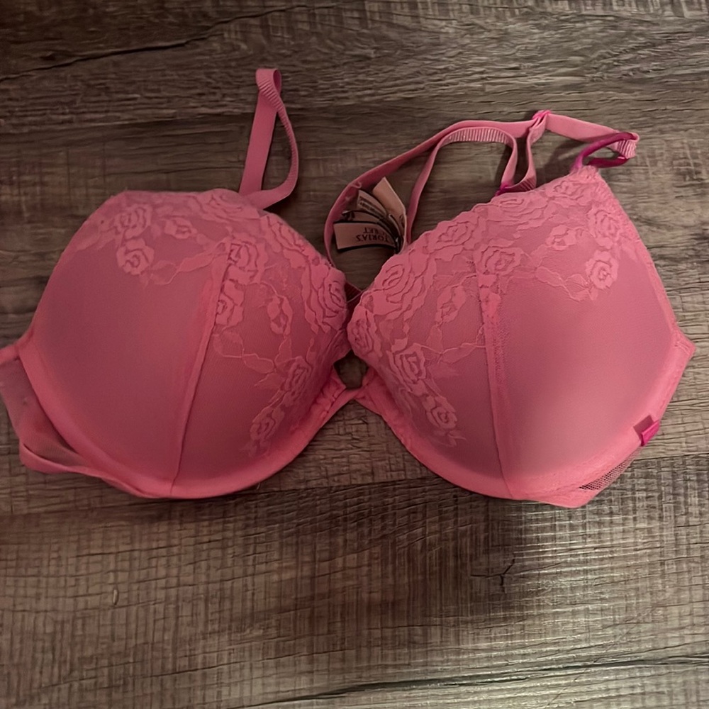 barbie pink victoria secret push up bra brand new 36B